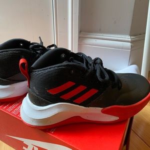 Little boys size 1 Adidas high tops